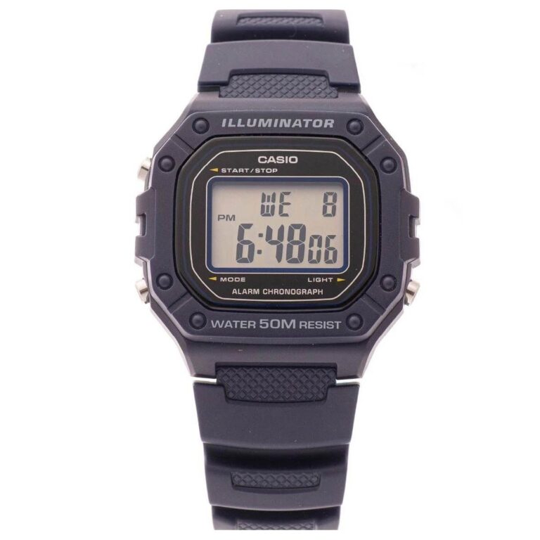 Casio 44.4 × 43.2 mm Nam W-218H-2AVDF