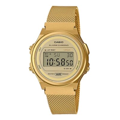 Đồng hồ Casio 36.5mm Nữ A171WEMG-9ADF chính hãng Ảnh sản phẩm Casio 36.5mm Nữ A171WEMG-9ADF