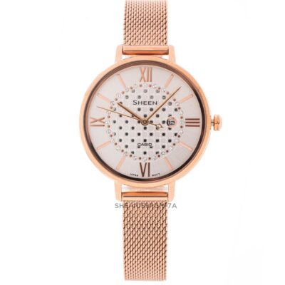 Đồng hồ Casio 34mm Nữ SHE-4059PGM-7AUDF chính hãng Ảnh sản phẩm Casio 34mm Nữ SHE-4059PGM-7AUDF