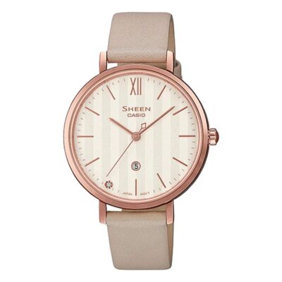 Casio 34mm Nữ SHE-4539CGL-7AUDF chính hãng Casio 34mm Nữ SHE-4539CGL-7AUDF