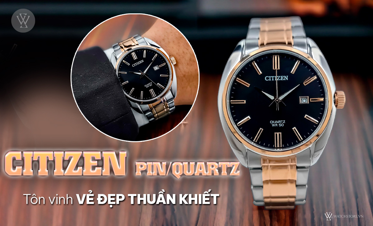 Đồng hồ Citizen Pin/Quartz 68 Citizen Pin Quartz vẻ đẹp thuần khiết