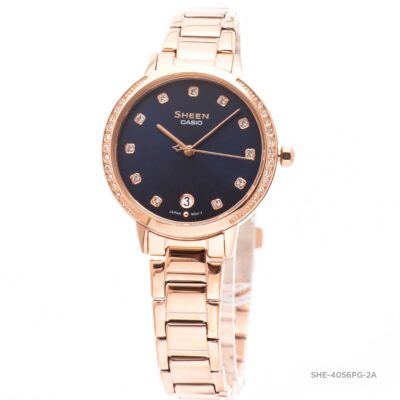 Đồng hồ Casio 32mm Nữ SHE-4056PG-2AUDF chính hãng Ảnh sản phẩm Casio 32mm Nữ SHE-4056PG-2AUDF