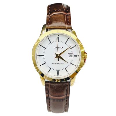 Casio 29mm Nữ LTP-V004GL-7AUDF chính hãng Casio 29mm Nữ LTP-V004GL-7AUDF