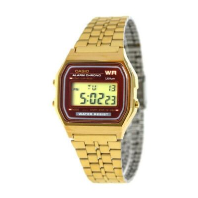 Casio 30.3 × 24.6 mm Unisex A159WGEA-5DF chính hãng Casio 30.3 × 24.6 mm Unisex A159WGEA-5DF