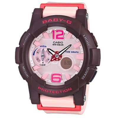 Đồng hồ Casio 43mm Nữ BGA-180-4B4DR chính hãng Ảnh sản phẩm Casio 43mm Nữ BGA-180-4B4DR