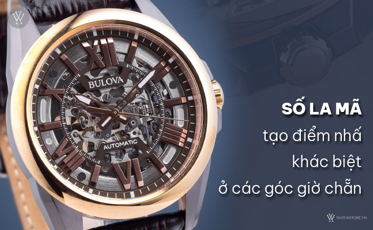 Bulova 98A165 số La Mã