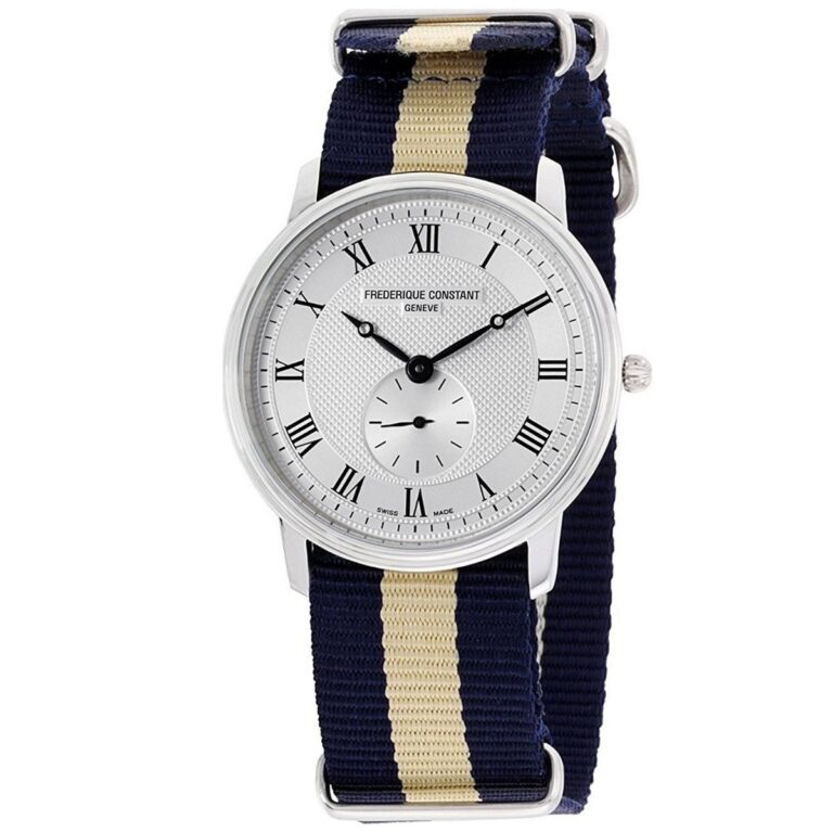 Frederique Constant 37mm Nam FC-235M4S6-NAVY-BEIGE