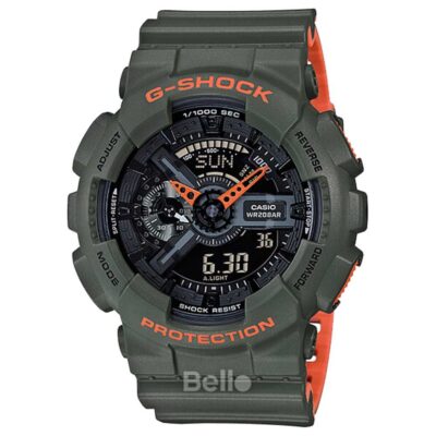 Casio 51mm Nam GA-110LN-3ADR chính hãng Casio 51mm Nam GA-110LN-3ADR