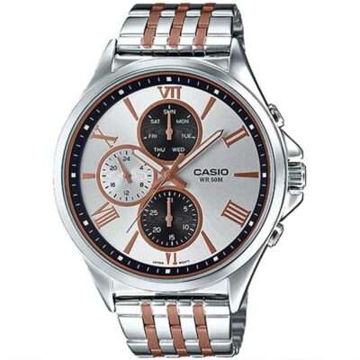 Đồng hồ Casio 45mm Nam MTP-E316RG-7AVDF chính hãng Ảnh sản phẩm Casio 45mm Nam MTP-E316RG-7AVDF