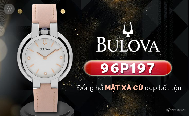 Bulova 96P197 mặt xà cừ