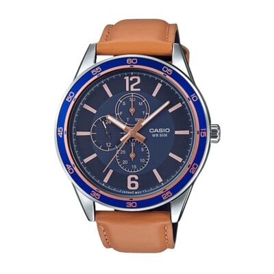 Casio 56.7mm Nam MTP-E319L-2BVDF chính hãng Casio 56.7mm Nam MTP-E319L-2BVDF