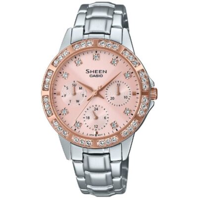Đồng hồ Casio 35mm Nữ SHE-3517SG-4AUDF chính hãng Ảnh sản phẩm Casio 35mm Nữ SHE-3517SG-4AUDF