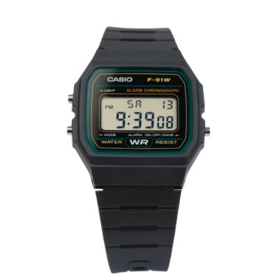 Casio 38.2 × 35.2 mm Nam F-91W-3DG chính hãng Casio 38.2 × 35.2 mm Nam F-91W-3DG