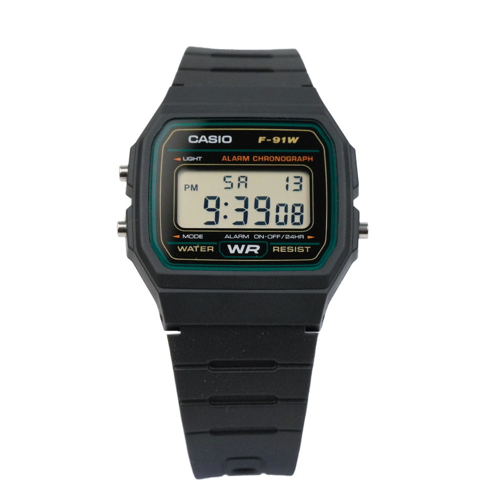 Casio 38.2 × 35.2 mm Nam F-91W-3DG