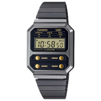 Đồng hồ Casio 40.7 × 32.7 mm Nam A100WEGG-1A2DF chính hãng Ảnh sản phẩm Casio 40.7 × 32.7 mm Nam A100WEGG-1A2DF