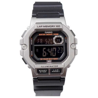 Casio 47.2 × 44.5 mm Nam WS-1400H-1BVDF chính hãng Casio 47.2 × 44.5 mm Nam WS-1400H-1BVDF