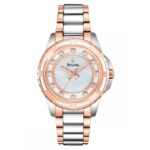 Diamond Mother Of Pearl Two Tone Womens Watch 98p134 1660707516271 1712587588