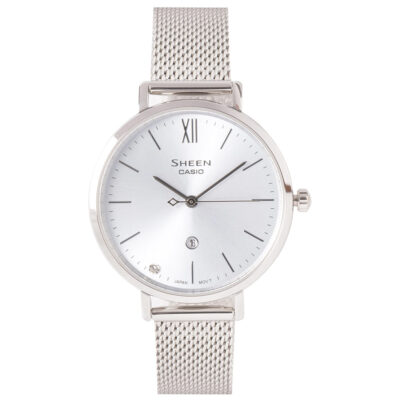 Đồng hồ Casio 34mm Nữ SHE-4539SM-2AUDF chính hãng Ảnh sản phẩm Casio 34mm Nữ SHE-4539SM-2AUDF