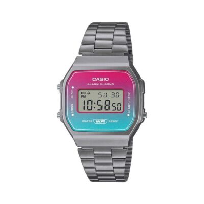 Đồng hồ Casio 36mm Unisex A168WERB-2ADF chính hãng Ảnh sản phẩm Casio 36mm Unisex A168WERB-2ADF