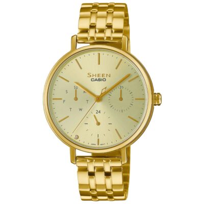 Đồng hồ Casio 34mm Nữ SHE-4541G-9AUDF chính hãng Ảnh sản phẩm Casio 34mm Nữ SHE-4541G-9AUDF
