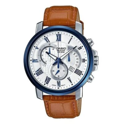Casio 44mm Nam BEM-520BUL-7A2VDF chính hãng Casio 44mm Nam BEM-520BUL-7A2VDF