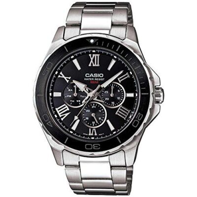 Đồng hồ Casio 44.6mm Nam MTD-1075D-1A1VDF chính hãng Ảnh sản phẩm Casio 44.6mm Nam MTD-1075D-1A1VDF