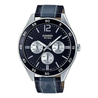 Đồng hồ Casio 45mm Nam MTP-E310L-1A1VDF chính hãng Ảnh sản phẩm Casio 45mm Nam MTP-E310L-1A1VDF