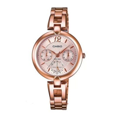Casio 30mm Nữ LTP-E401PG-9AVDF chính hãng Casio 30mm Nữ LTP-E401PG-9AVDF