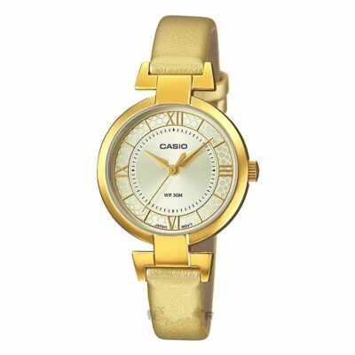 Đồng hồ Casio 34mm Nữ LTP-E403GL-9AVDF chính hãng Ảnh sản phẩm Casio 34mm Nữ LTP-E403GL-9AVDF