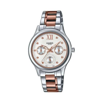 Casio 32mm Nữ LTP-E306RG-7A2VDF chính hãng Casio 32mm Nữ LTP-E306RG-7A2VDF