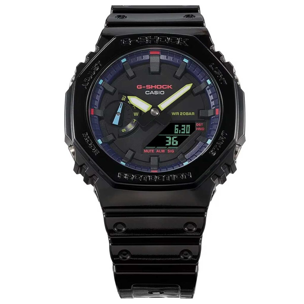 Casio 44.5mm Nam GA-2100RGB-1ADR
