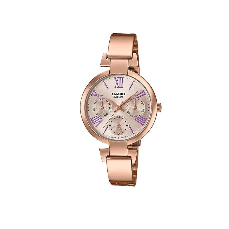 Casio 20mm Nữ LTP-E404PG-4AVDF