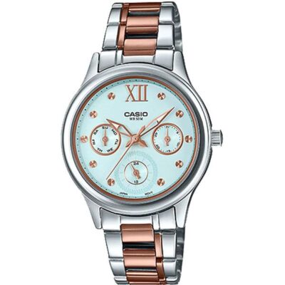 Casio 32mm Nữ LTP-E306RG-2AVDF chính hãng Casio 32mm Nữ LTP-E306RG-2AVDF
