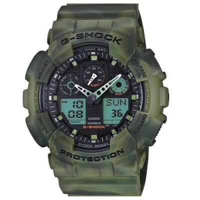 Casio 51mm Nam GA-100MM-3ADR chính hãng Casio 51mm Nam GA-100MM-3ADR