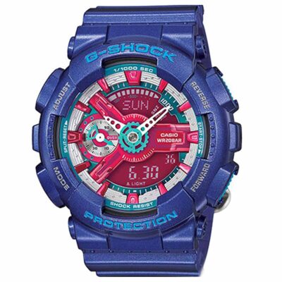 Đồng hồ Casio 45.7mm Nữ GMA-S110HC-2ADR chính hãng Ảnh sản phẩm Casio 45.7mm Nữ GMA-S110HC-2ADR