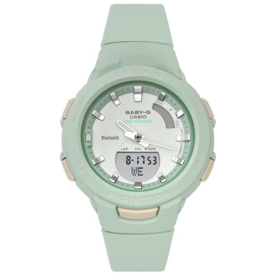 Đồng hồ Casio 49.6 × 41.4 mm Nữ BSA-B100CS-3ADR chính hãng Ảnh sản phẩm Casio 49.6 × 41.4 mm Nữ BSA-B100CS-3ADR