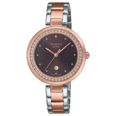 Đồng hồ Casio 32mm Nữ SHE-4556SPG-5AUDF chính hãng Ảnh sản phẩm Casio 32mm Nữ SHE-4556SPG-5AUDF