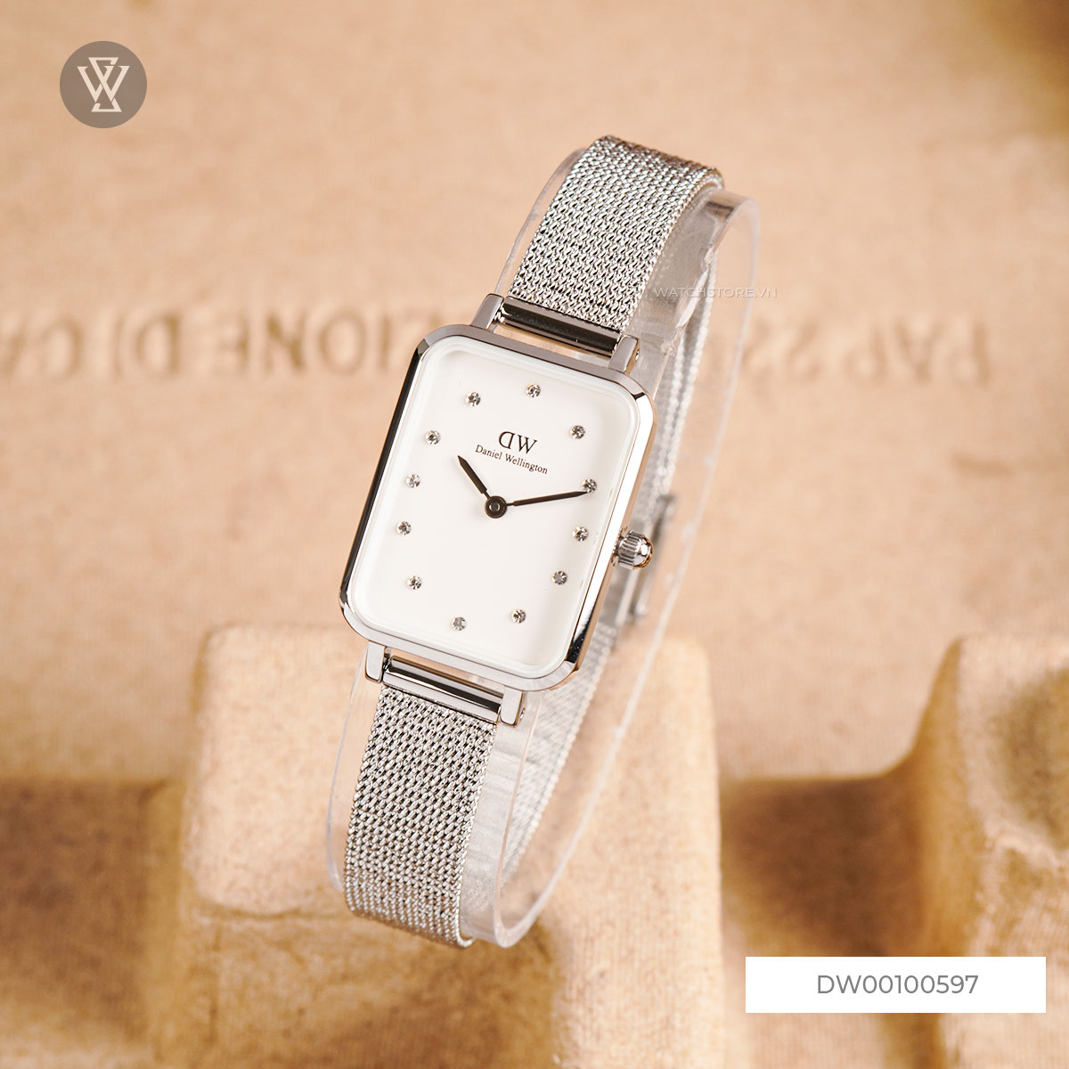 Daniel Wellington 腕時計 レディース QUADRO 26 DW00100597 Daniel Wellington 腕時計 QUADRO PRESSED MESH- MELROSE