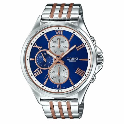 Đồng hồ Casio 45mm Nam MTP-E316RG-2AVDF chính hãng Ảnh sản phẩm Casio 45mm Nam MTP-E316RG-2AVDF