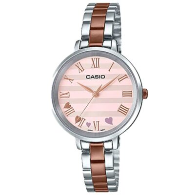 Casio 30mm Nữ LTP-E160RG-4ADF chính hãng Casio 30mm Nữ LTP-E160RG-4ADF