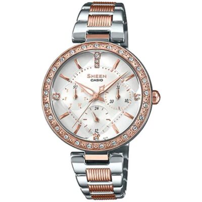 Casio 34mm Nữ SHE-3068SPG-7ADF chính hãng Casio 34mm Nữ SHE-3068SPG-7ADF