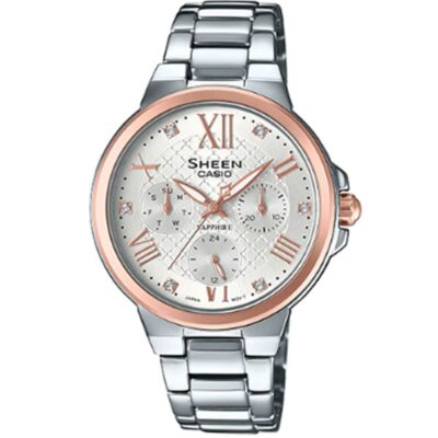 Đồng hồ Casio 35.2mm Nữ SHE-3511SG-7AUDR chính hãng Ảnh sản phẩm Casio 35.2mm Nữ SHE-3511SG-7AUDR