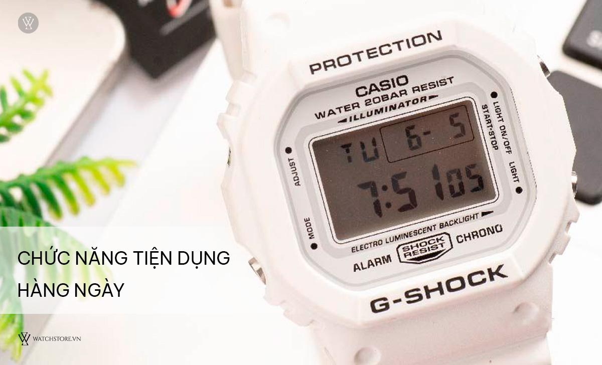 G-Shock DW-5600 6 chức năng tiện dụng hàng ngày