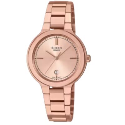 Đồng hồ Casio 30mm Nữ SHE-4559PG-4AUDF chính hãng Ảnh sản phẩm Casio 30mm Nữ SHE-4559PG-4AUDF