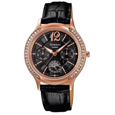 Đồng hồ Casio 34mm Nữ SHE-3030GL-5AUDR chính hãng Ảnh sản phẩm Casio 34mm Nữ SHE-3030GL-5AUDR