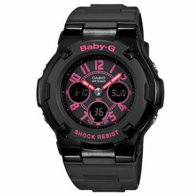 Đồng hồ Casio 39.8mm Nữ BGA-117-1B1DR chính hãng Ảnh sản phẩm Casio 39.8mm Nữ BGA-117-1B1DR