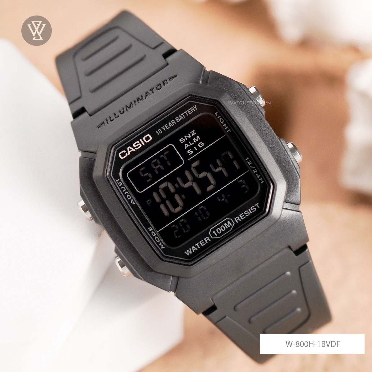 Đồng Hồ Casio Nam W-800H-1BVDF Giá Tốt, Giao Ngay