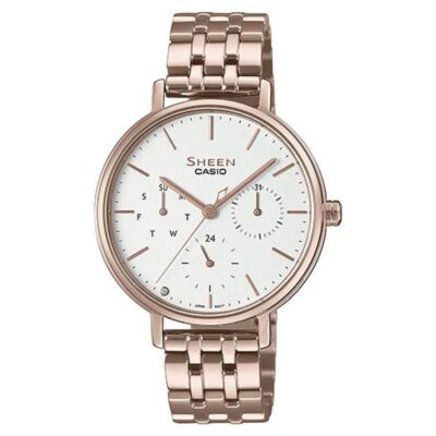 Đồng hồ Casio 34mm Nữ SHE-4541CG-7ADF chính hãng Ảnh sản phẩm Casio 34mm Nữ SHE-4541CG-7ADF