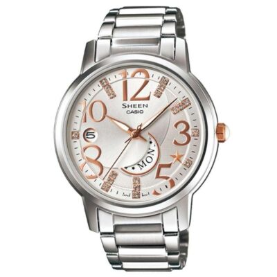 Casio 37mm Nữ SHE-4028D-7ADR chính hãng Casio 37mm Nữ SHE-4028D-7ADR