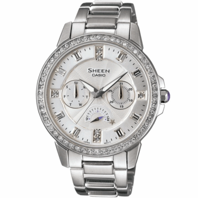 Đồng hồ Casio 34mm Nữ SHE-3023D-7ADR chính hãng Ảnh sản phẩm Casio 34mm Nữ SHE-3023D-7ADR